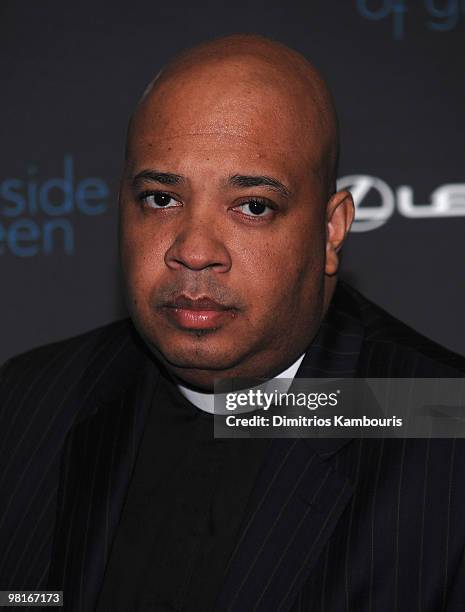 Rev Run of Run D.M.C attends the Darker Side of Green Climate Change Debate at Skylight West on March 30, 2010 in New York City.