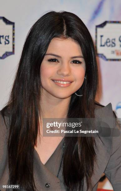 Selena Gomez attends a signing session for a clothing line at a C&A store on March 31, 2010 in Paris, France.