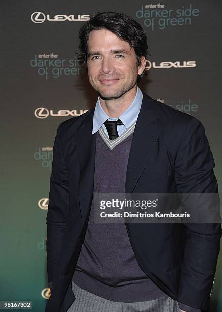 Matthew Settle attends the Darker Side of Green Climate Change Debate at Skylight West on March 30, 2010 in New York City.