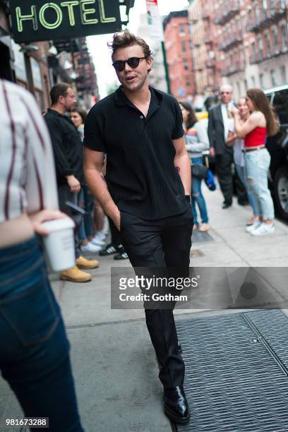 Ashton Irwin of 5 Seconds of Summer is seen in the Lower East Side on June 22, 2018 in New York City.