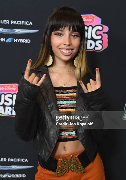 Kylie Cantrall attends the 2018 Radio Disney Music Awards at Loews Hollywood Hotel on June 22, 2018 in Hollywood, California.
