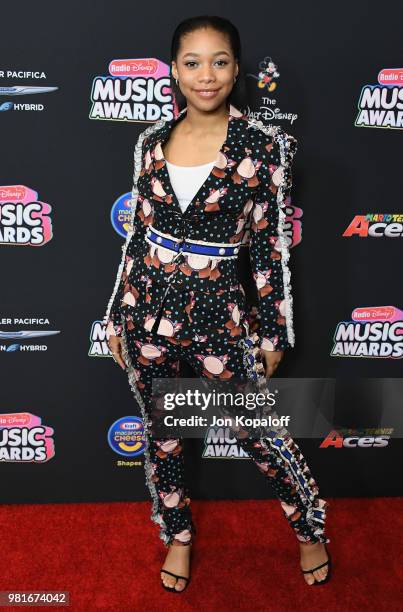 Kyla-Drew attends the 2018 Radio Disney Music Awards at Loews Hollywood Hotel on June 22, 2018 in Hollywood, California.