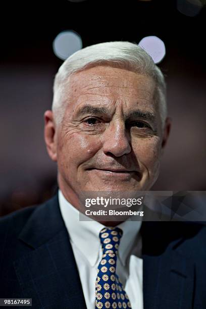 Robert "Bob" Lutz, vice chairman of General Motors Co., smiles following a Chevrolet event during a media preview of the New York International Auto...