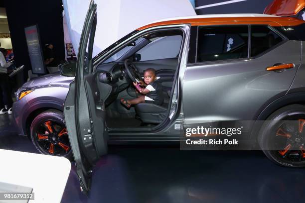 Guest attends the 2018 BET Experience Fan Fest at Los Angeles Convention Center on June 22, 2018 in Los Angeles, California.