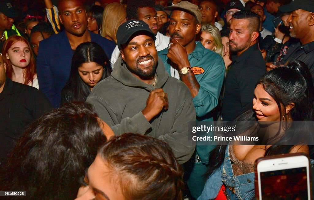 Kanye West and Lil Kim attend Teyana Taylor Album Release Party at