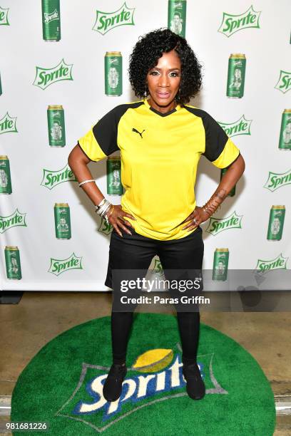 Momma Dee attends the Celebrity Dodgeball Game at 2018 BET Experience Fan Fest at Los Angeles Convention Center on June 22, 2018 in Los Angeles,...