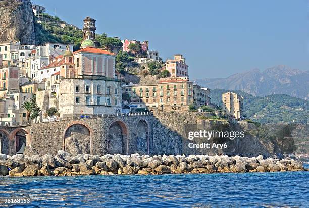 atrani (amalfi coast,italy) - salerno stock pictures, royalty-free photos & images