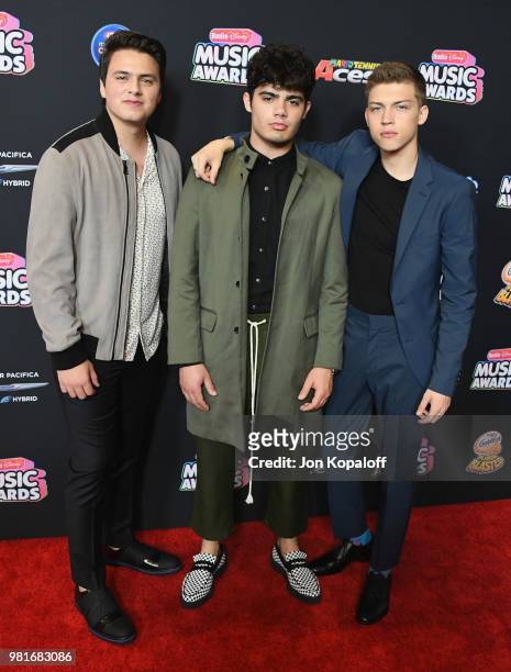Forever in Your Mind attends the 2018 Radio Disney Music Awards at Loews Hollywood Hotel on June 22, 2018 in Hollywood, California.