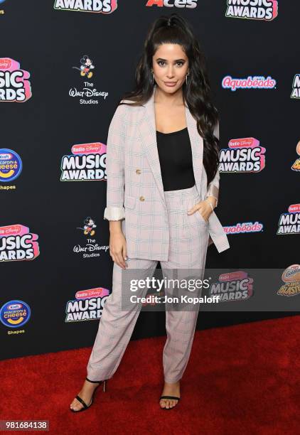 Attends the 2018 Radio Disney Music Awards at Loews Hollywood Hotel on June 22, 2018 in Hollywood, California.