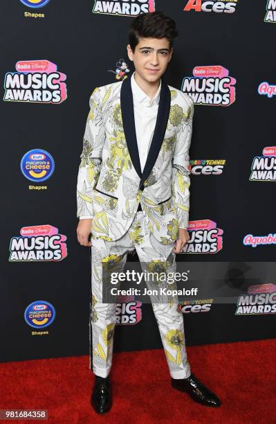 Joshua Rush attends the 2018 Radio Disney Music Awards at Loews Hollywood Hotel on June 22, 2018 in Hollywood, California.