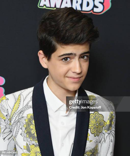 Joshua Rush attends the 2018 Radio Disney Music Awards at Loews Hollywood Hotel on June 22, 2018 in Hollywood, California.