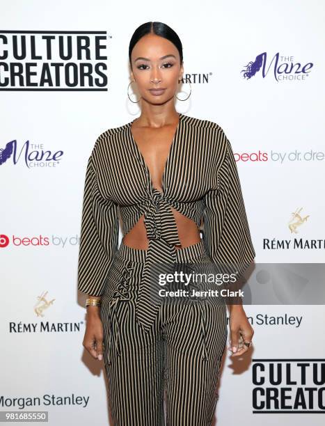 Draya Michele attends Culture Creators Leaders and Innovators Awards Brunch 2018 at The Beverly Hilton on June 22, 2018 in Beverly Hills, California.