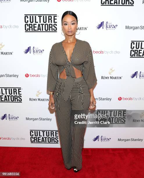 Draya Michele attends Culture Creators Leaders and Innovators Awards Brunch 2018 at The Beverly Hilton on June 22, 2018 in Beverly Hills, California.