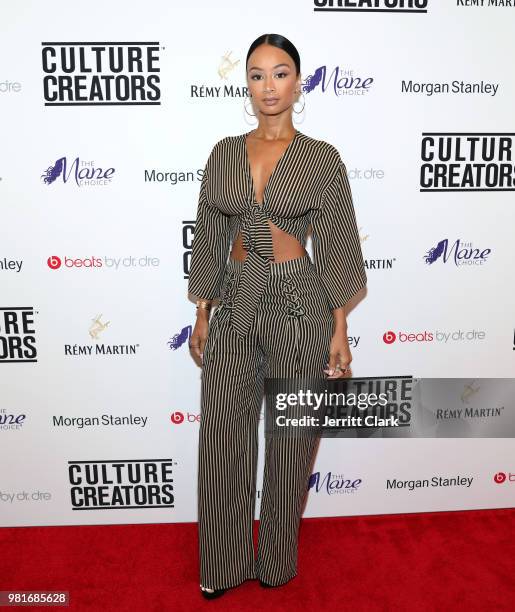 Draya Michele attends Culture Creators Leaders and Innovators Awards Brunch 2018 at The Beverly Hilton on June 22, 2018 in Beverly Hills, California.