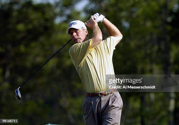 Ben Crenshaw competes in the second round of the Liberty Mutual Legends of Golf tournament, Saturday, April 24, 2004 in Savannah, Georgia.