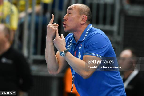 April 2018, Germany, Mannheim, Handball, Champions League, Rhine-Neckar Lions vs PGE Vive Kielce, Final Rounds, K.O.-Round, Quarter Finals...