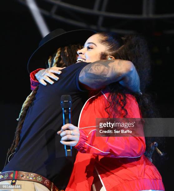 Ty Dolla Sign performs with Ella Mai at 2018 BET Experience Staples Center Concert, sponsored by COCA-COLA, at L.A. Live on June 22, 2018 in Los...