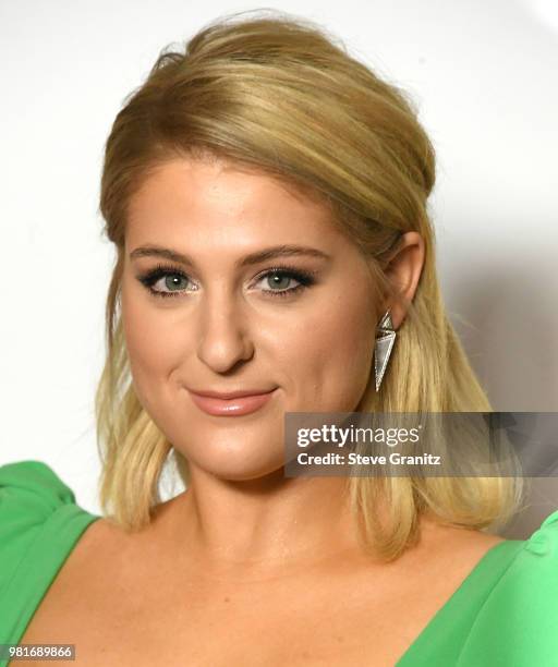 Meghan Trainor arrives at the 2018 Radio Disney Music Awards at Loews Hollywood Hotel on June 22, 2018 in Hollywood, California.