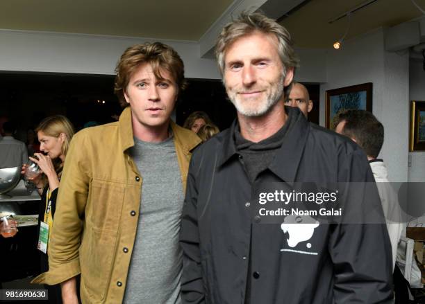 Garrett Hedlund and Andrew Heckler attend the 2018 Nantucket Film Festival - Day 3 on June 22, 2018 in Nantucket, Massachusetts.