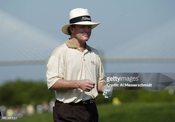 Tom Kite competes at the Liberty Mutual Legends of Golf tournament, Saturday, April 24, 2004 in Savannah, Georgia.