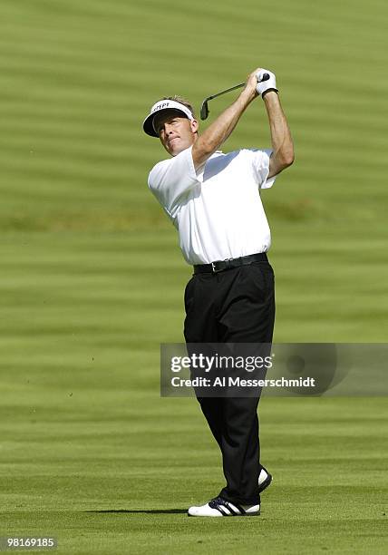 Stuart Appleby competes in first-round play in The Memorial Tournament, June 3, 2004 in Dublin, Ohio.