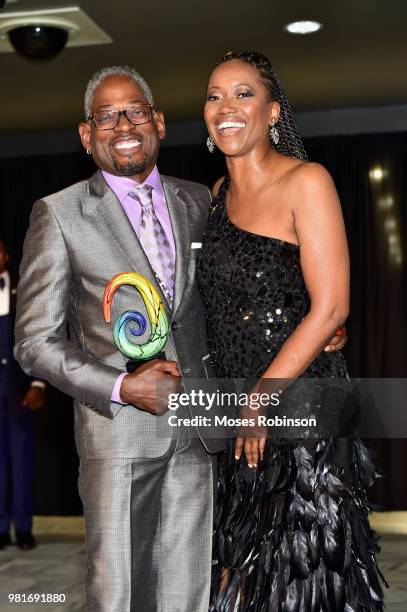 Actor TC Carson and actress Erika Alexander attend Vision Community Foundation 7th Annual Vision Community Foundation Black-Tie Gala at Atlanta City...