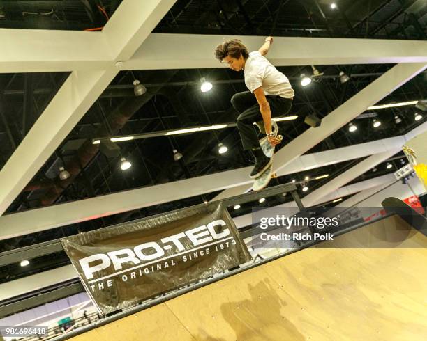 Willy Lara rides during day one of 2018 BET Experience Fan Fest at Los Angeles Convention Center on June 22, 2018 in Los Angeles, California.