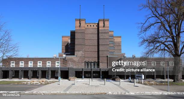 March 2018, Magdeburg, Germany: The city hall of Magdeburg in the City PArk. The town hall built in 1927 and designed by Darmstadt Professor Albin...