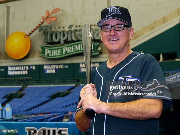 New Tampa Bay Devil Rays manager Joe Maddon checks out Tropicana Field after a press conference November 15, 2005 in St. Petersburg, Flordia.