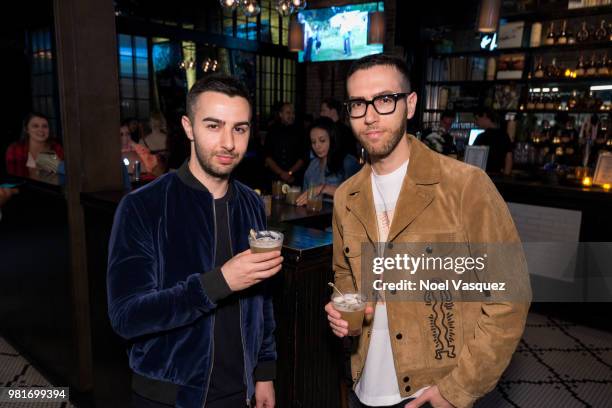 Cameron Lazerine and Devin Lazerine attend a party hosted by CAA & Remy Martin at Luchini on June 21, 2018 in Los Angeles, California.