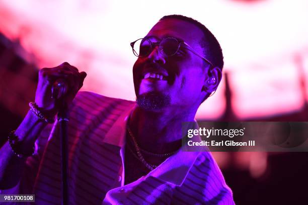 Chris Brown performs at 2018 BET Experience Staples Center Concert, sponsored by COCA-COLA, at L.A. Live on June 22, 2018 in Los Angeles, California.