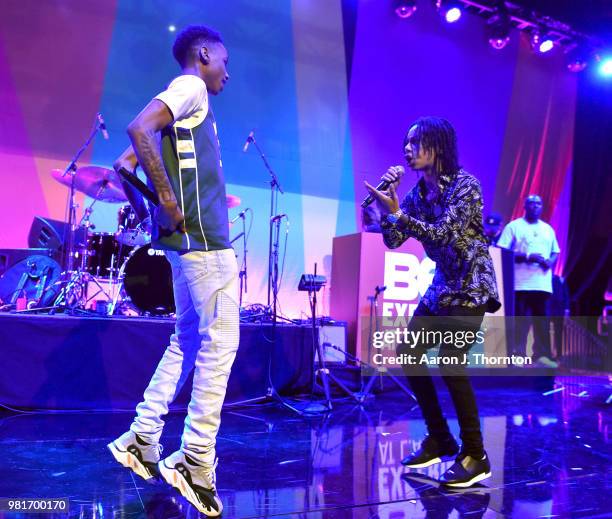 Nahmir performs at the BETX Main Stage, sponsored by Credit Karma, at 2018 BET Experience Fan Fest at Los Angeles Convention Center on June 22, 2018...