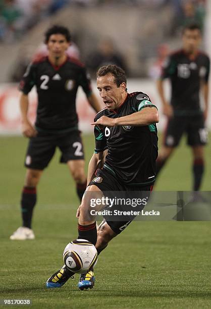 Gerardo Torrado of Mexico during their game against Iceland at Bank of America Stadium on March 24, 2010 in Charlotte, North Carolina.