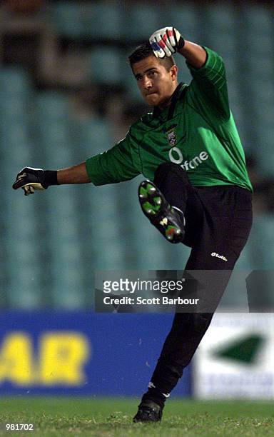 Julio Cuello of the Kingz in action during the NSL match between Parramatta Power and the Kingz played at Parramatta Stadium, Sydney, Australia....