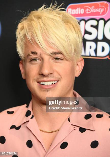 Charlie Puth arrives at the 2018 Radio Disney Music Awards at Loews Hollywood Hotel on June 22, 2018 in Hollywood, California.