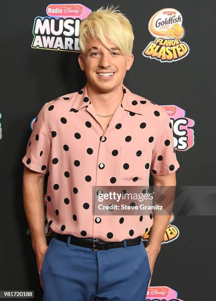 Charlie Puth arrives at the 2018 Radio Disney Music Awards at Loews Hollywood Hotel on June 22, 2018 in Hollywood, California.