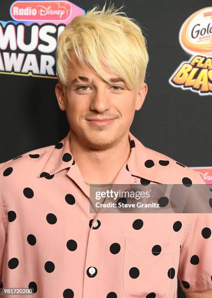 Charlie Puth arrives at the 2018 Radio Disney Music Awards at Loews Hollywood Hotel on June 22, 2018 in Hollywood, California.