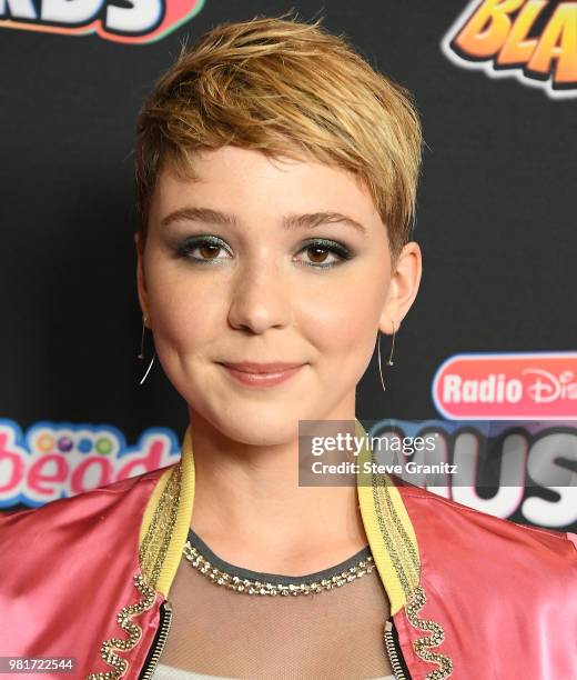 Cozi Zuehlsdorff arrives at the 2018 Radio Disney Music Awards at Loews Hollywood Hotel on June 22, 2018 in Hollywood, California.