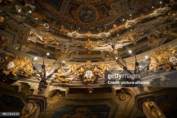 March 2018, Bayreuth, Germany: The renovated Markgräfliche Opera house. After renovations that lasted 6 years the Opera house will be reopened on...