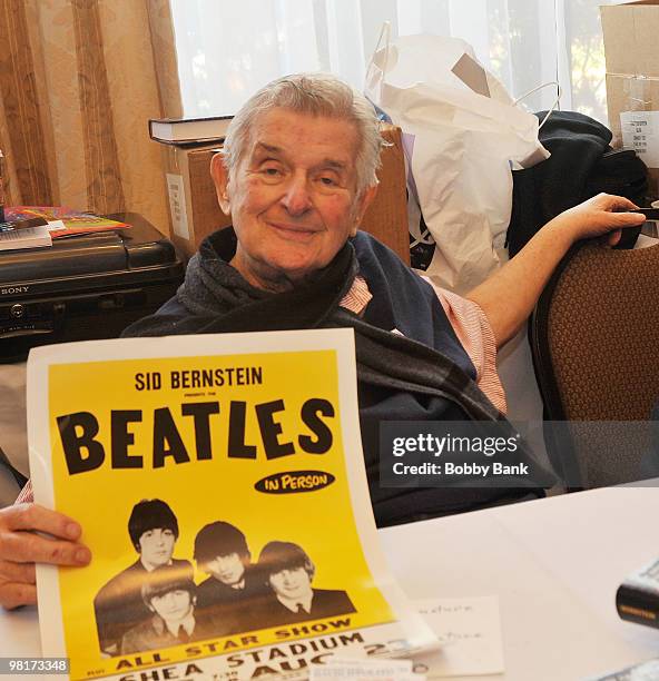 Sid Bernstein attends The Fest for Beatles Fans at the Crowne Plaza Meadowlands Hotel on March 27, 2010 in Secaucus, New Jersey.