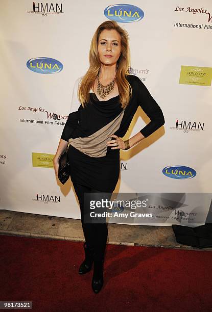 Christie Lynn Smith attends the Los Angeles Women's International Film Festival Opening Night Gala at Libertine on March 26, 2010 in Los Angeles,...