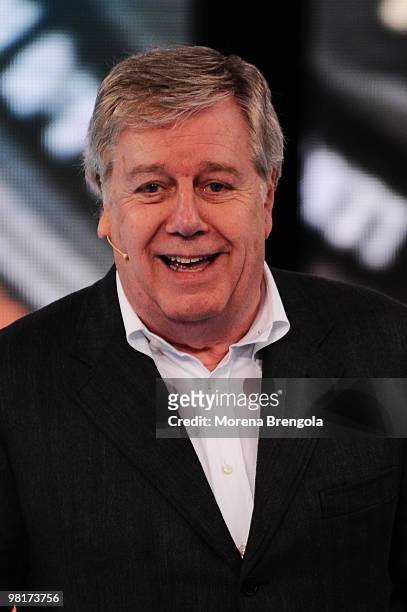 Claudio Lippi appears on the ''L'Isola dei famosi'' television show on March 31, 2010 in Milan, Italy.