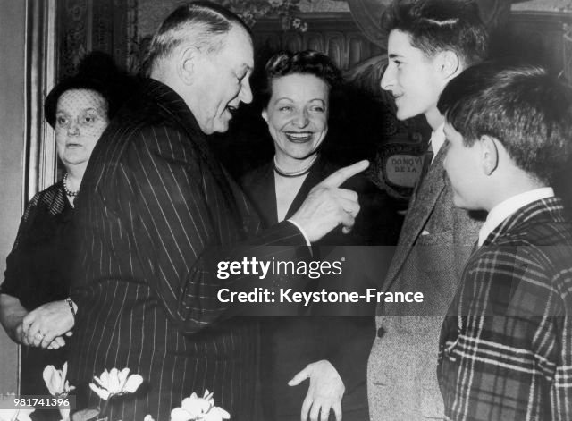 René Coty avec la famille Auriol