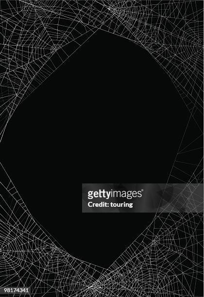 darkness - spider web stock illustrations