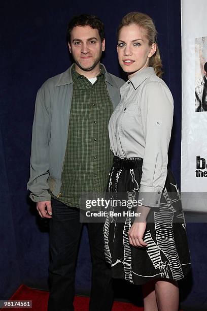 Actor Michael Stuhlbarg and actress Anna Chlumsky attends the Barefoot Theatre Company's 70/70 Project honoring playwright Israel Horovitz at the...