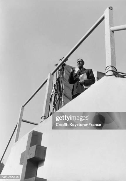 Discours du général Charles de Gaulle lors de l'inauguration de la rue du général Leclerc à Compiègne en France, le 8 mars 1948.