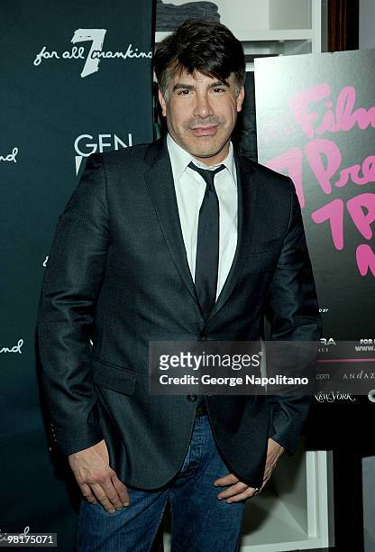 Actor Bryan Batt attends the Gen Art Film Festival Presented by Acura's 15th Anniversary launch party at 7 For All Mankind on March 31, 2010 in New...