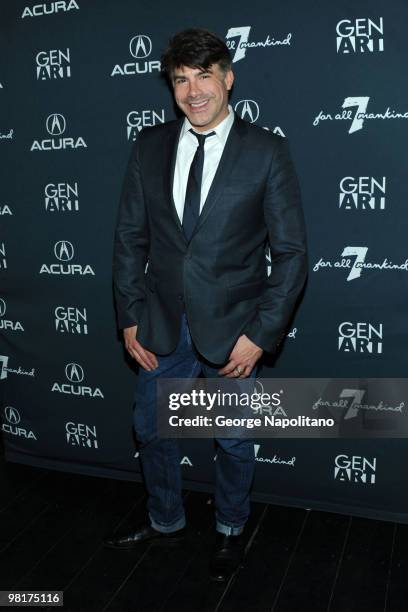 Actor Bryan Batt attends the Gen Art Film Festival Presented by Acura's 15th Anniversary launch party at 7 For All Mankind on March 31, 2010 in New...