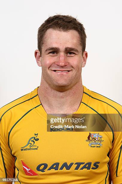 James Horwill poses during the Australian Wallabies squad headshots session at Crown Plaza, Coogee on October 20, 2009 in Sydney, Australia.