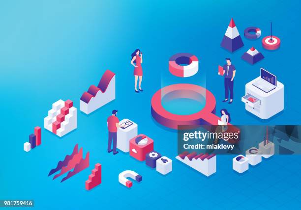 business analysis concept - slovenia stock illustrations